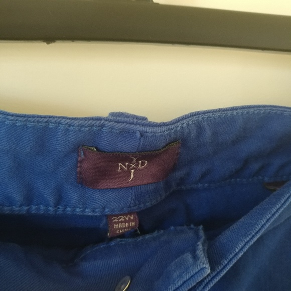 NYDJ bright Blue Ankle Jeans size 22W - Picture 7 of 7